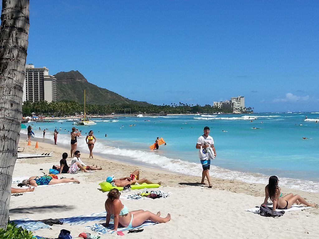 Waikiki Shore Beachfront Honolulu Bagian luar foto